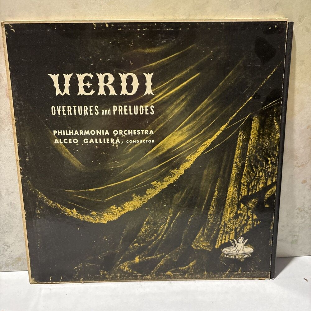 Verdi Preludes Overtures Ballet Music Philharmonia Orchestra Aleco Galliera LP